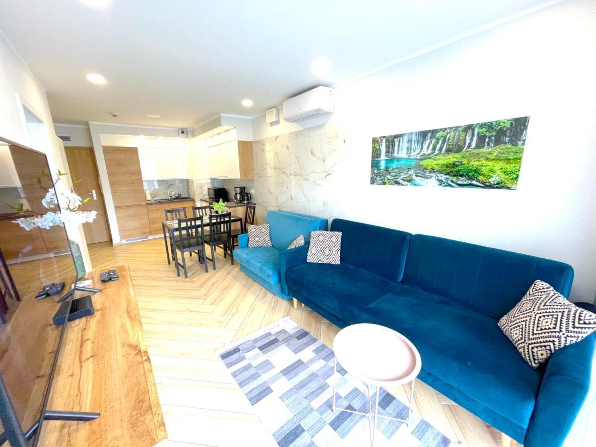 Apartament Superior Blue Przy Plazy- Free Pool, Saunas, Jacuzzi, Fitness, Salzgrotte Kołobrzeg Exterior foto